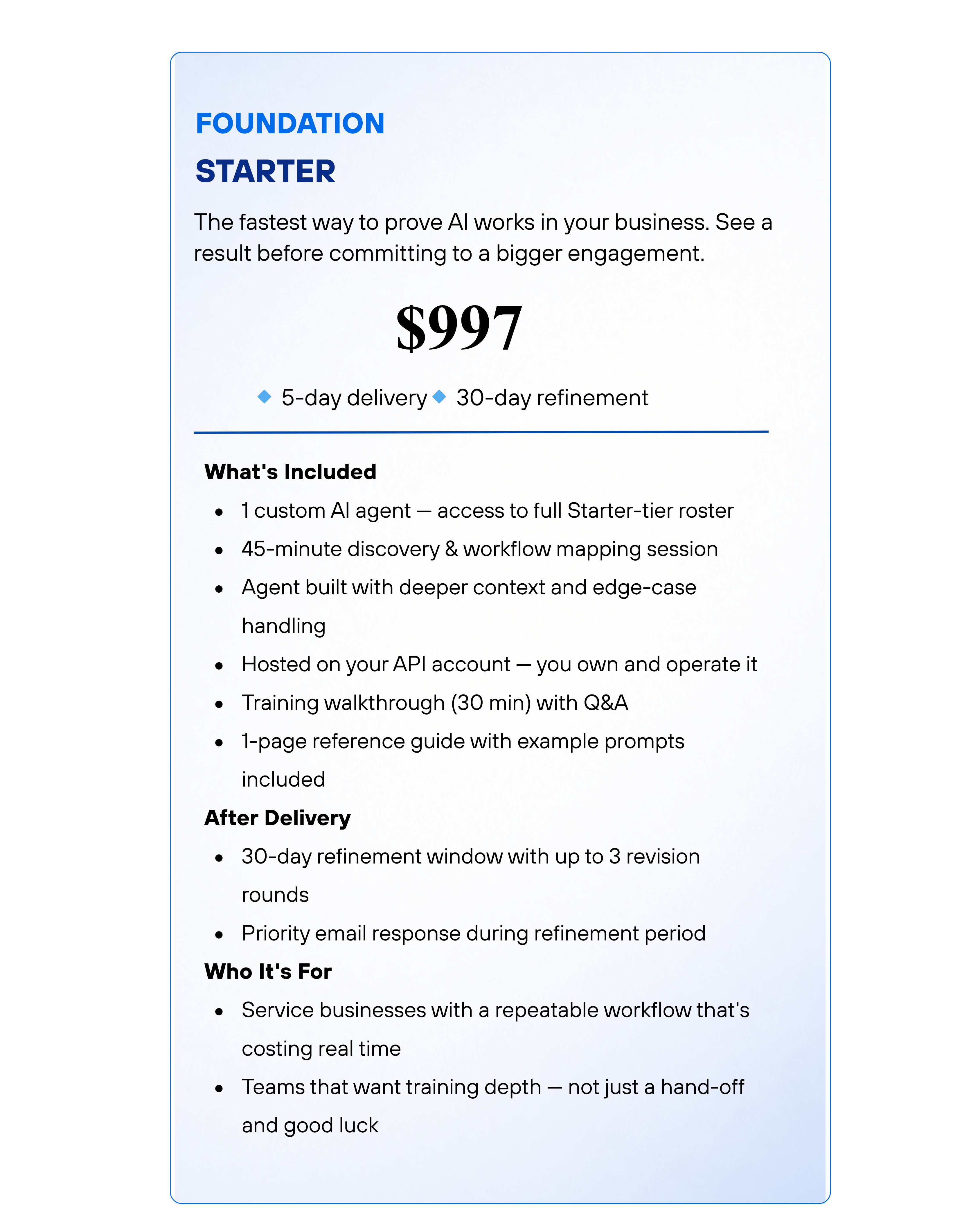 Foundation Starter